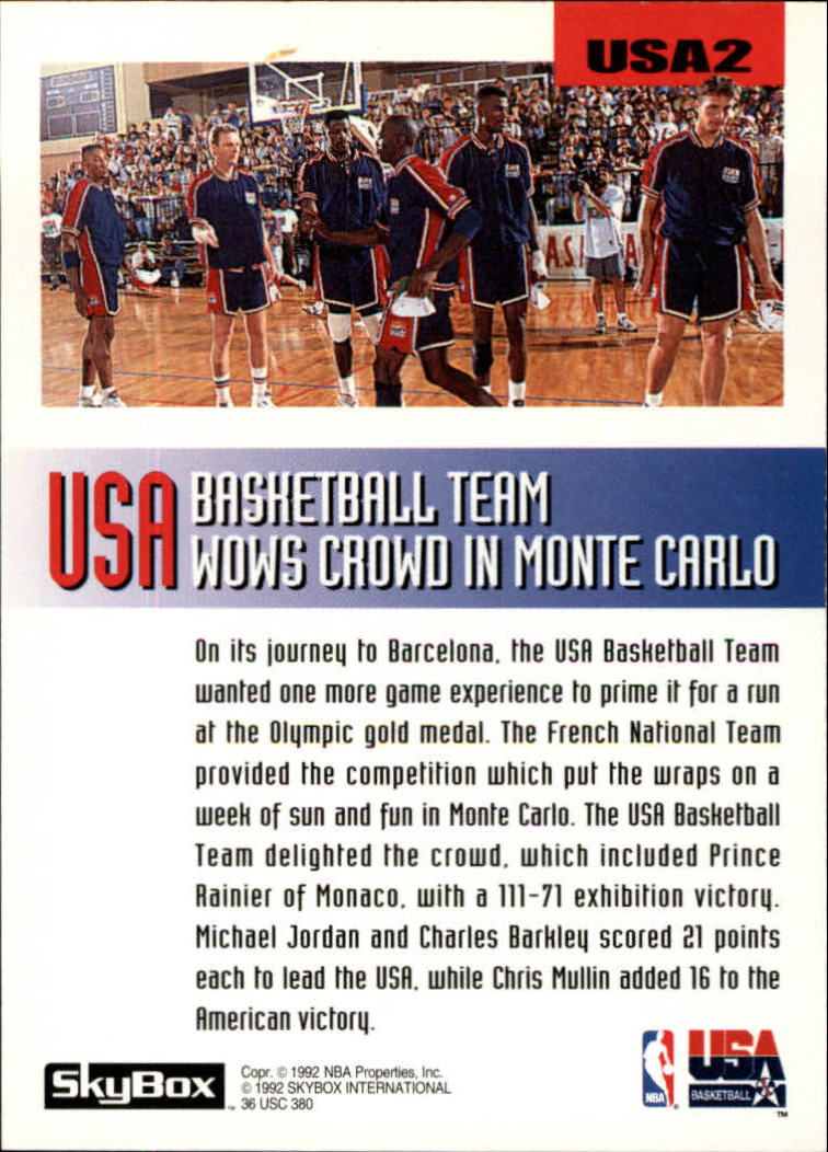 1992-93 SkyBox Olympic Team #USA2 Chris Mullin back image
