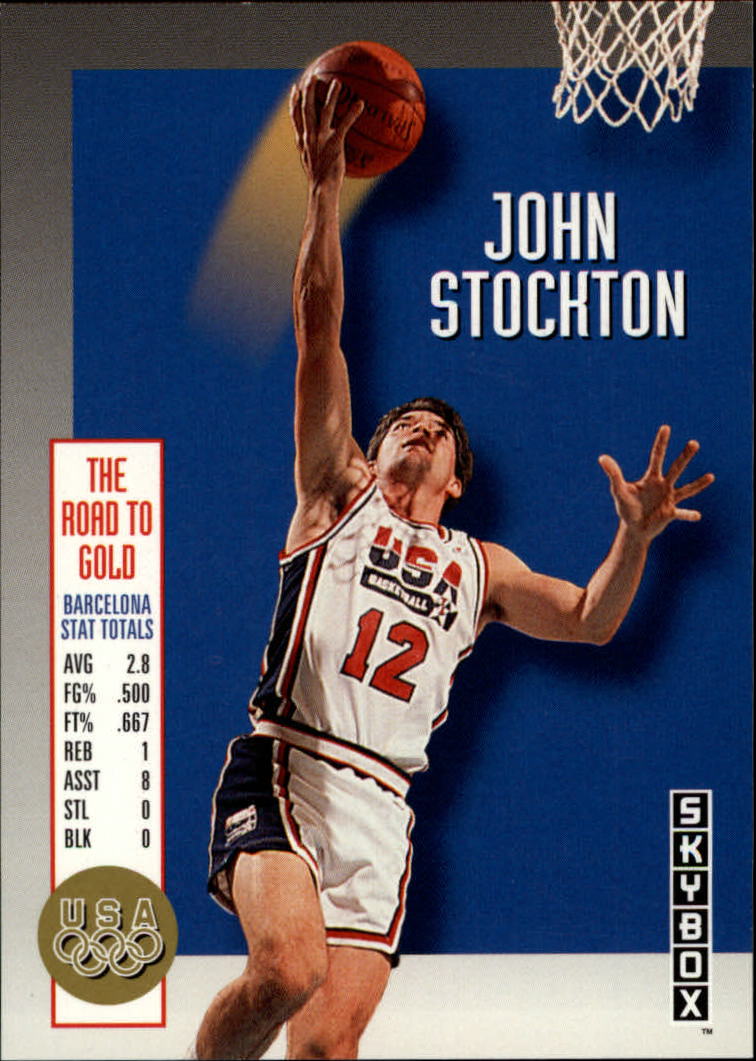 1992-93 SkyBox Olympic Team #USA3 John Stockton