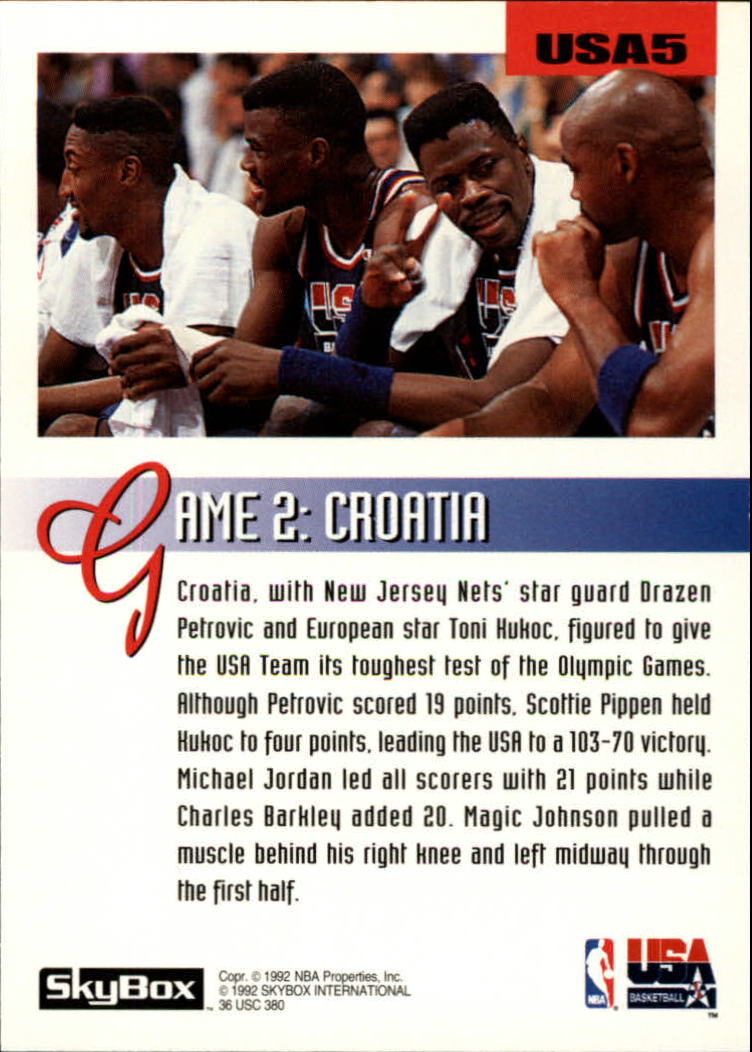 1992-93 SkyBox Olympic Team #USA5 Scottie Pippen back image