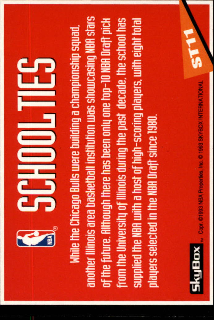 1992-93 SkyBox School Ties #ST11 Derek Harper Eddie Johnson
