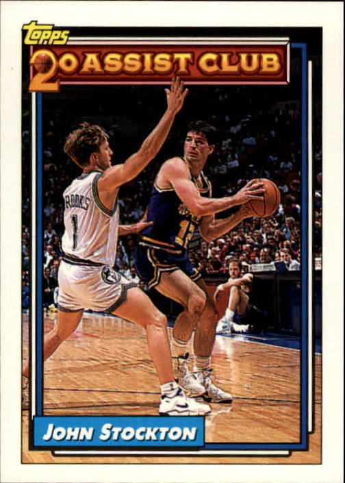 1992-93 Topps #223 John Stockton 20A