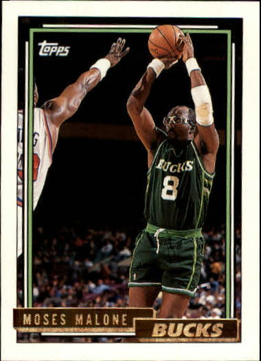1992-93 Topps Gold #74 Moses Malone