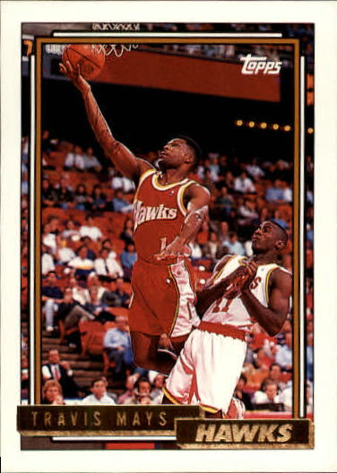 1992-93 Topps Gold #252 Travis Mays