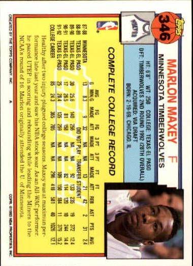 Sports Card Back