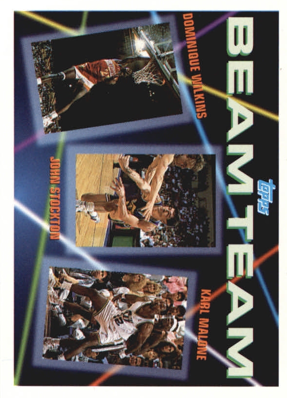 1992-93 Topps Beam Team #4 Dominique Wilkins/John Stockton/Karl Malone