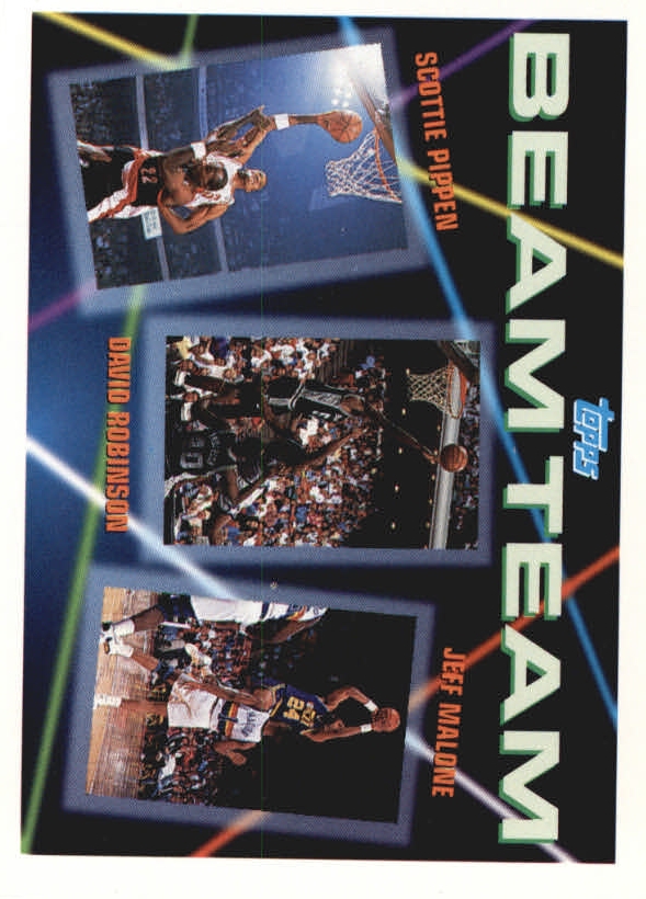 1992-93 Topps Beam Team #6 Scottie Pippen/David Robinson/Jeff Malone