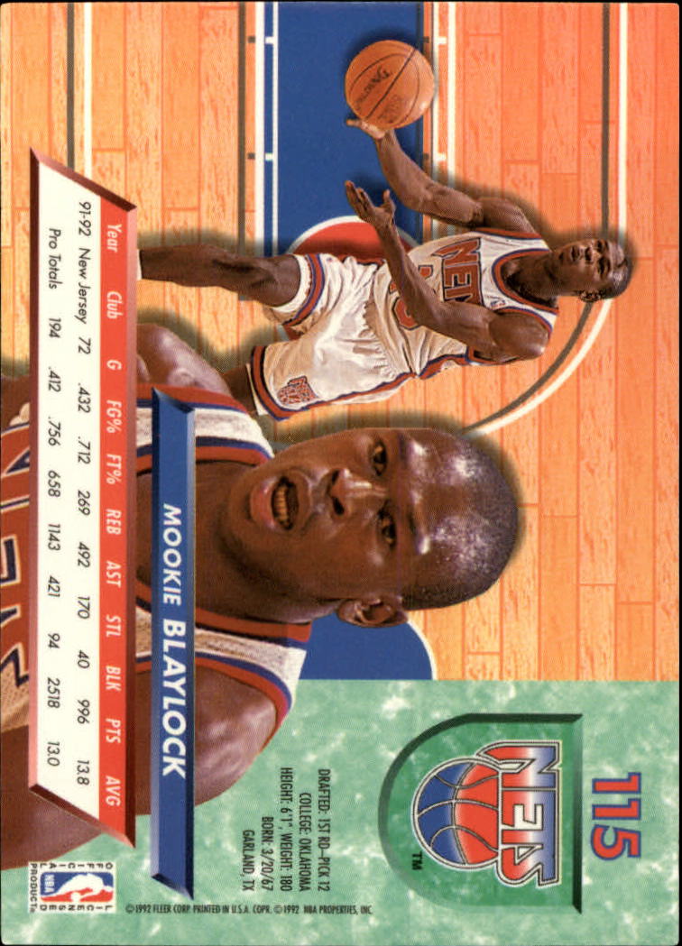 1992-93 Ultra #115 Mookie Blaylock - From Factory Sealed Box - MINT