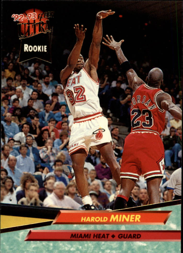 1992-93 Ultra #293 Harold Miner RC/with Michael Jordan