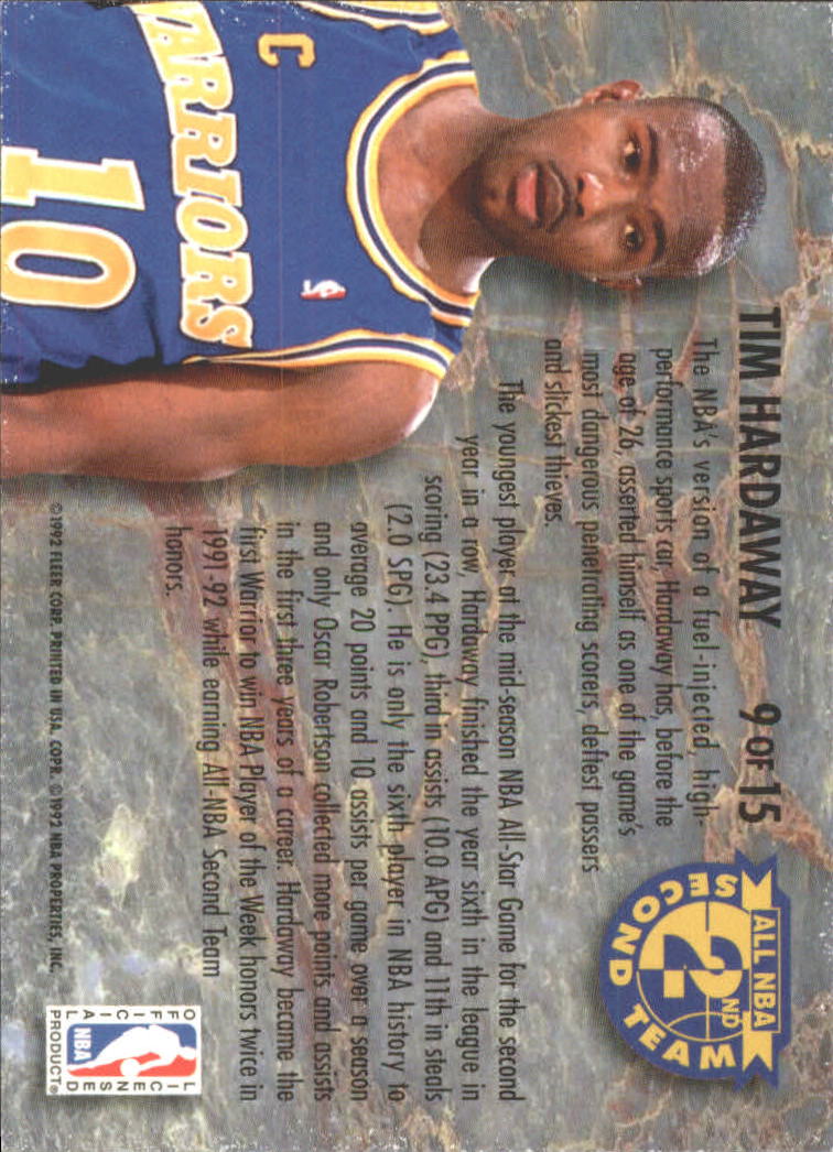 1992-93 Ultra All-NBA #9 Tim Hardaway back image