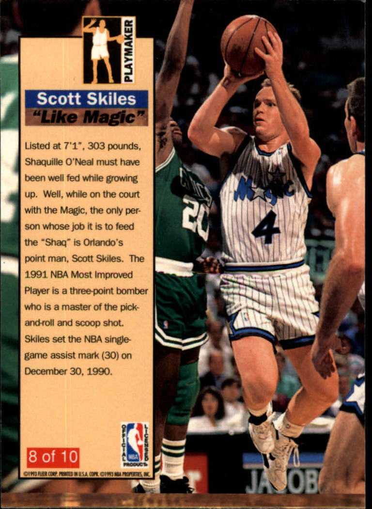 1992-93 Ultra Playmakers #8 Scott Skiles back image