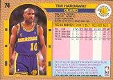 1992-93 Fleer #74 Tim Hardaway back image