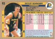 1992-93 Fleer #93 Detlef Schrempf back image
