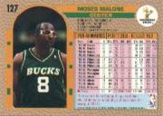 1992-93 Fleer #127 Moses Malone back image