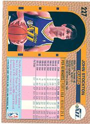 1992-93 Fleer #227 John Stockton back image