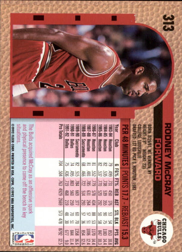B0464- 1992-93 Fleer Basketball #s 251-444 +Inserts -You Pick- 15+ FREE US SHIP - Picture 101 of 385