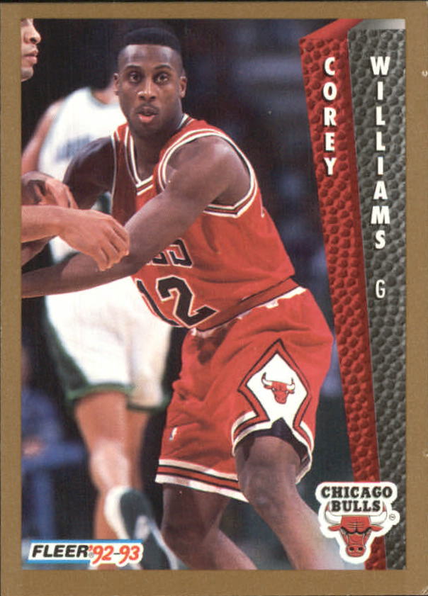 1992-93 Fleer #316 Corey Williams RC