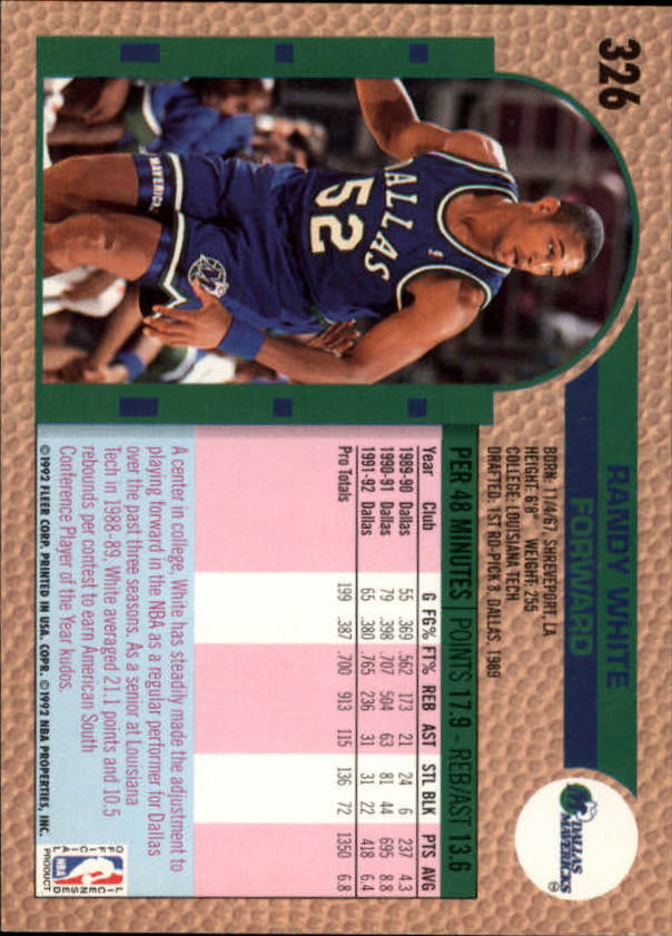 B0464- 1992-93 Fleer Basketball #s 251-444 +Inserts -You Pick- 15+ FREE US SHIP - Picture 127 of 385
