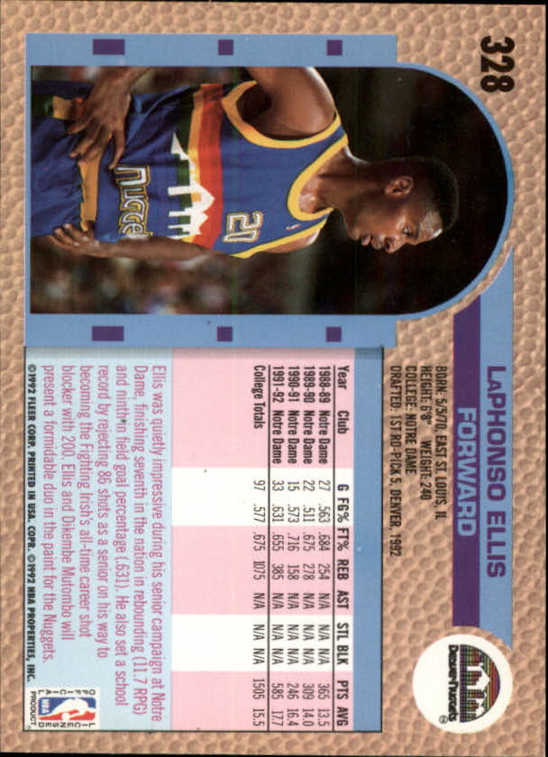B0464- 1992-93 Fleer Basketball #s 251-444 +Inserts -You Pick- 15+ FREE US SHIP - Picture 131 of 385