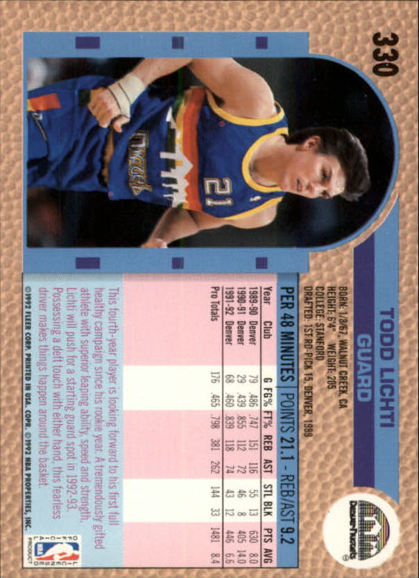 B0464- 1992-93 Fleer Basketball #s 251-444 +Inserts -You Pick- 15+ FREE US SHIP - Picture 135 of 385