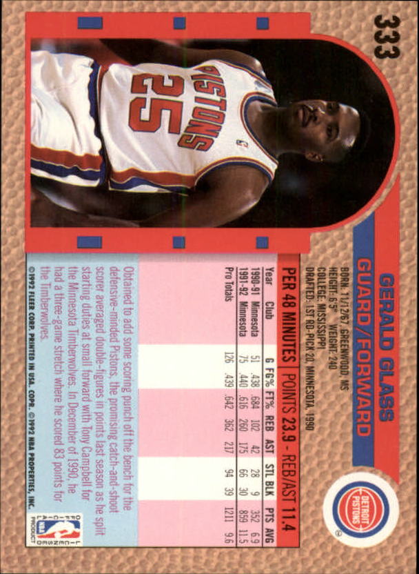 B0464- 1992-93 Fleer Basketball #s 251-444 +Inserts -You Pick- 15+ FREE US SHIP - Picture 141 of 385