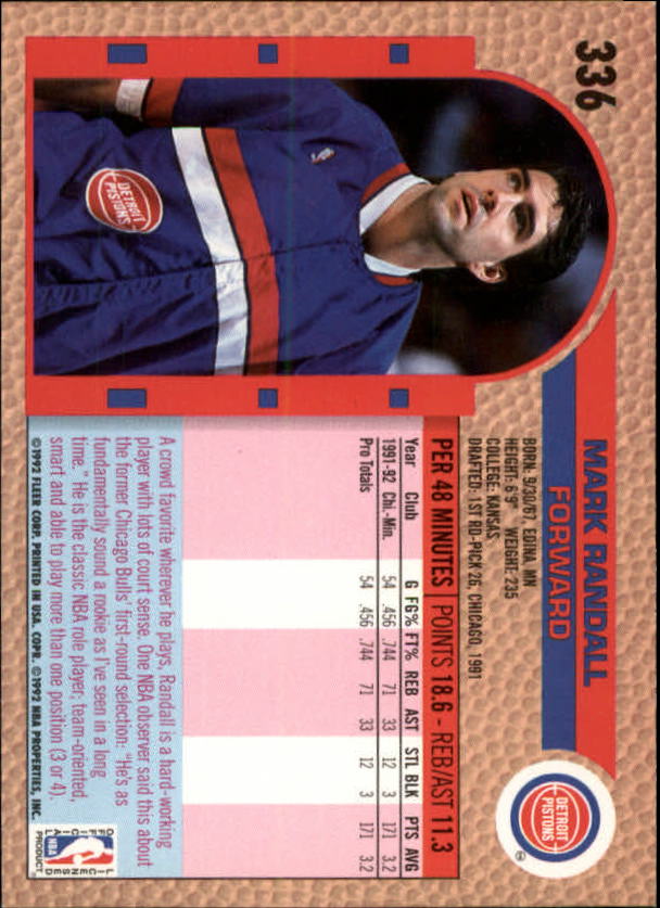 B0464- 1992-93 Fleer Basketball #s 251-444 +Inserts -You Pick- 15+ FREE US SHIP - Picture 147 of 385