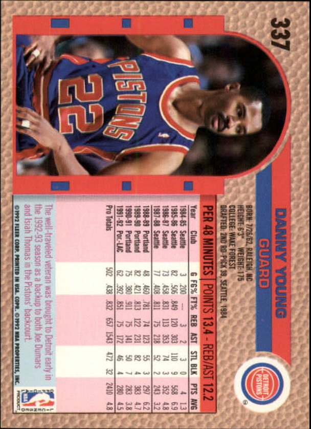 B0464- 1992-93 Fleer Basketball #s 251-444 +Inserts -You Pick- 15+ FREE US SHIP - Picture 149 of 385
