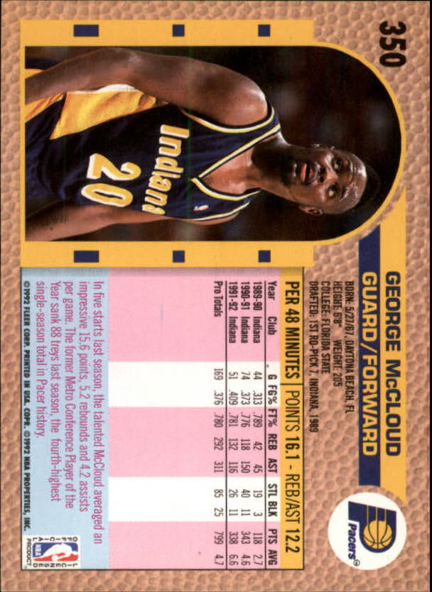 B0464- 1992-93 Fleer Basketball #s 251-444 +Inserts -You Pick- 15+ FREE US SHIP - Picture 173 of 385