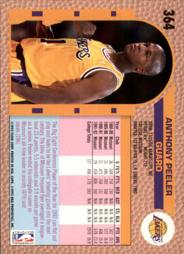 B0464- 1992-93 Fleer Basketball #s 251-444 +Inserts -You Pick- 15+ FREE US SHIP - Picture 201 of 385