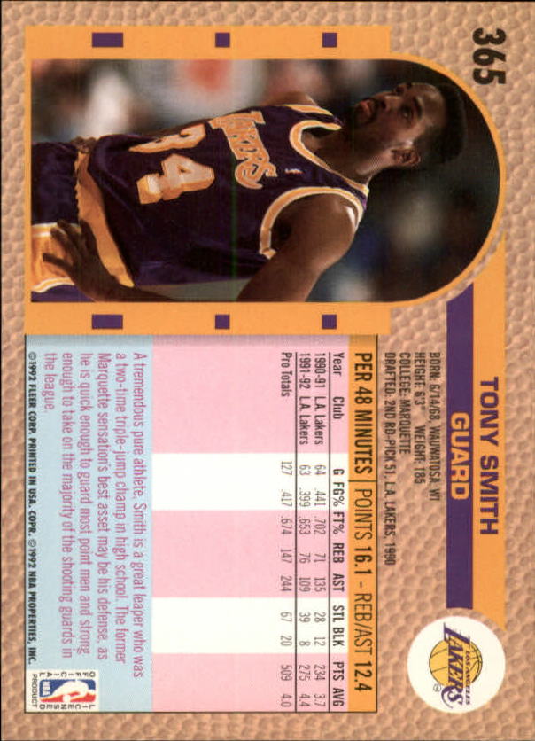 B0464- 1992-93 Fleer Basketball #s 251-444 +Inserts -You Pick- 15+ FREE US SHIP - Picture 203 of 385