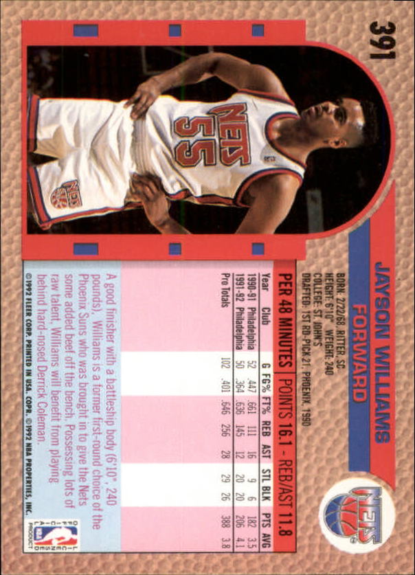 B0464- 1992-93 Fleer Basketball #s 251-444 +Inserts -You Pick- 15+ FREE US SHIP - Picture 253 of 385