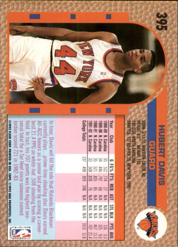 B0464- 1992-93 Fleer Basketball #s 251-444 +Inserts -You Pick- 15+ FREE US SHIP - Picture 261 of 385