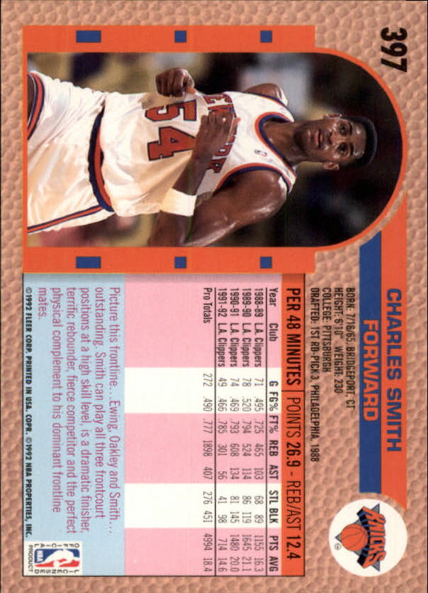 B0464- 1992-93 Fleer Basketball #s 251-444 +Inserts -You Pick- 15+ FREE US SHIP - Picture 265 of 385