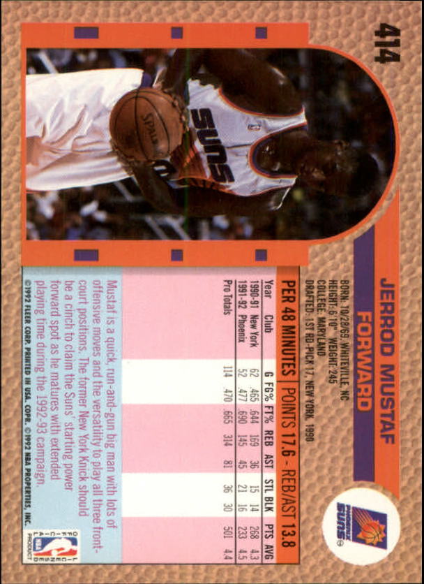B0464- 1992-93 Fleer Basketball #s 251-444 +Inserts -You Pick- 15+ FREE US SHIP - Picture 297 of 385