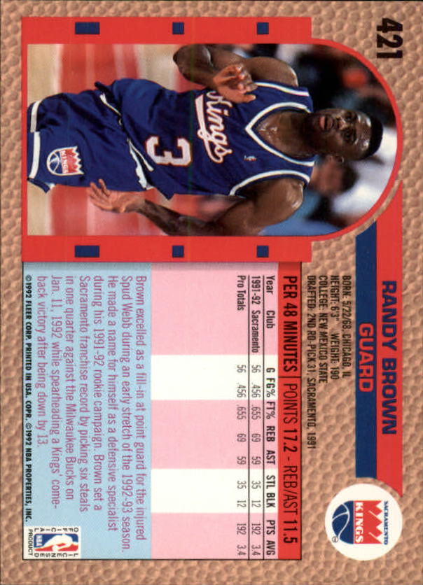 B0464- 1992-93 Fleer Basketball #s 251-444 +Inserts -You Pick- 15+ FREE US SHIP - Picture 311 of 385