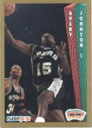 1992-93 Fleer #429 Avery Johnson