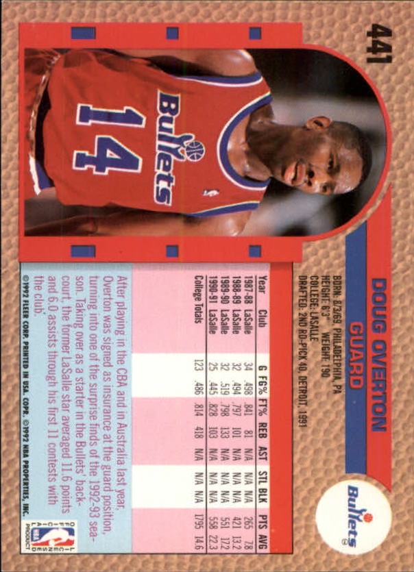 B0464- 1992-93 Fleer Basketball #s 251-444 +Inserts -You Pick- 15+ FREE US SHIP - Picture 351 of 385