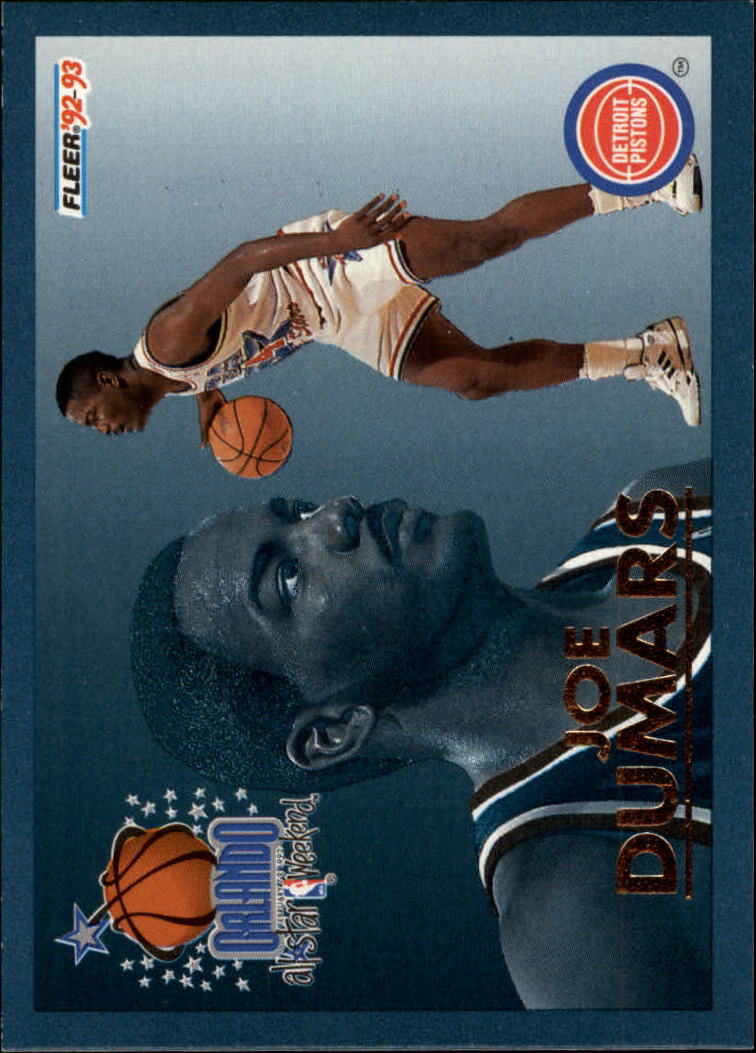 1992-93 Fleer All-Stars #4 Joe Dumars - NM-MT