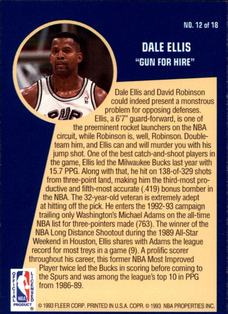B0464- 1992-93 Fleer Basketball #s 251-444 +Inserts -You Pick- 15+ FREE US SHIP - Picture 381 of 385