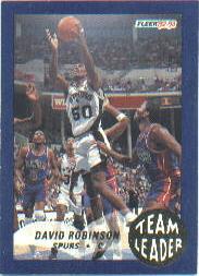 1992-93 Fleer Team Leaders #24 David Robinson