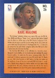 1992-93 Fleer Team Leaders #26 Karl Malone back image