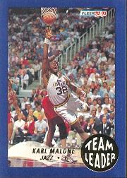 1992-93 Fleer Team Leaders #26 Karl Malone