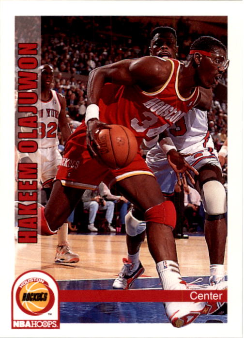 1992-93 Hoops #85 Hakeem Olajuwon