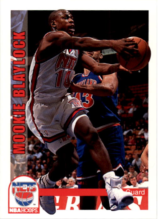 1990-91 NBA Hoops Rookie Mookie Blaylock #193 RC New Jersey Nets