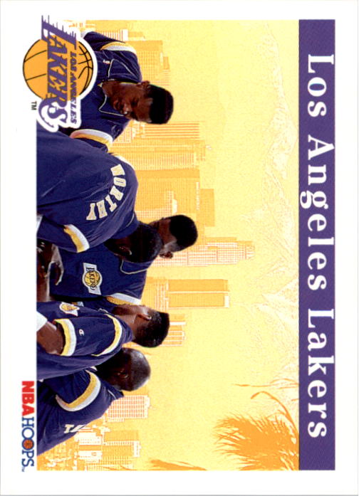 1992-93 Hoops #278 Los Angeles Lakers TC