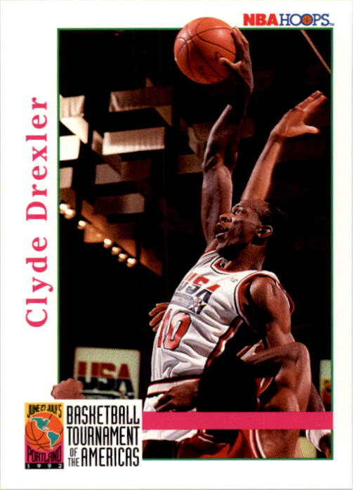 1992-93 Hoops #338 Clyde Drexler USA