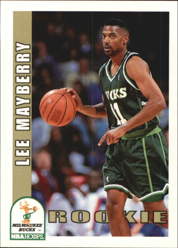 1992-93 Hoops #419 Lee Mayberry RC