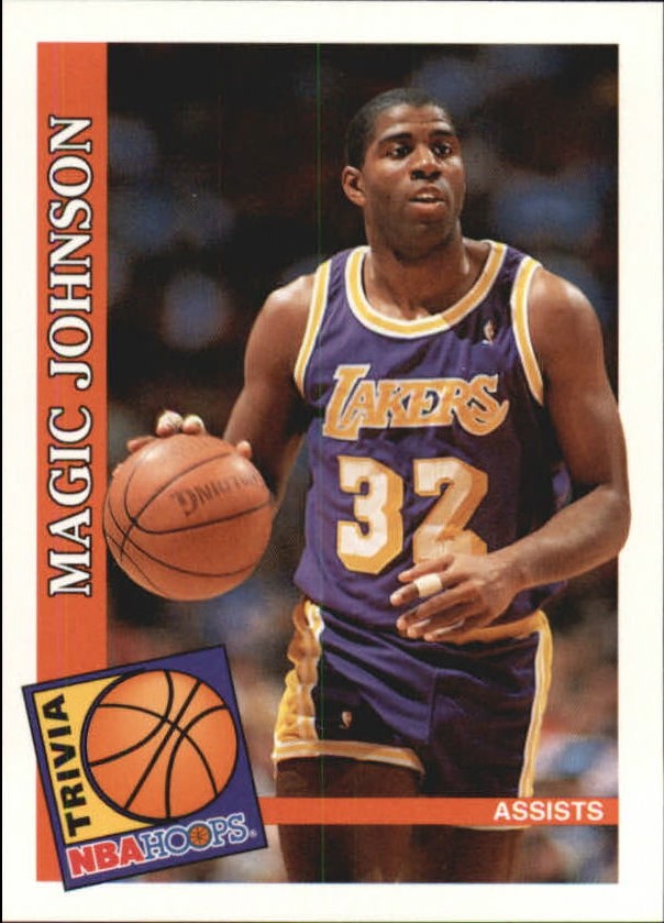 1992-93 Hoops #482 Magic Johnson TRV