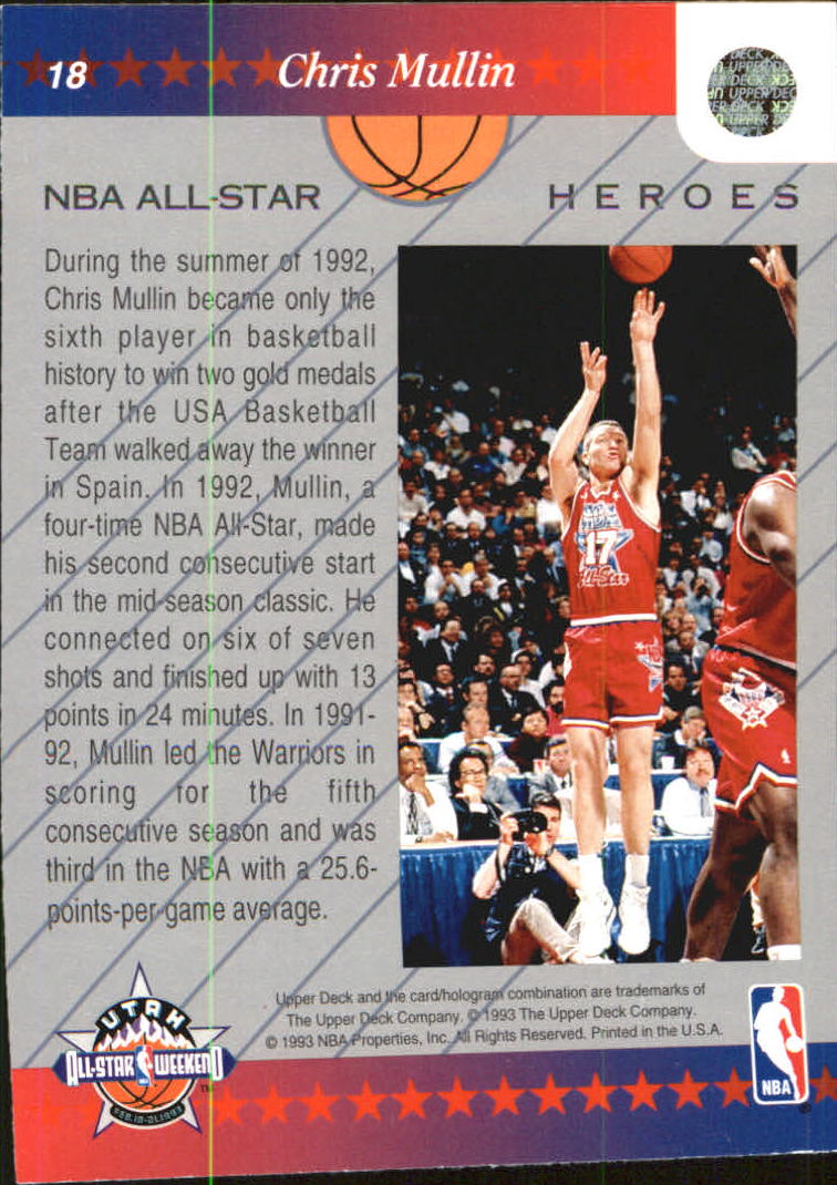1992-93 Upper Deck All-Star Weekend Gold #18 Chris Mullin back image