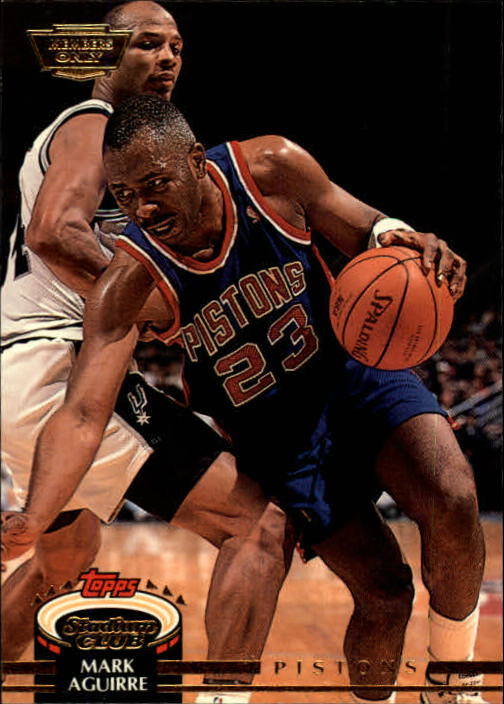 1992-93 Stadium Club Members Only Parallel #66 Mark Aguirre