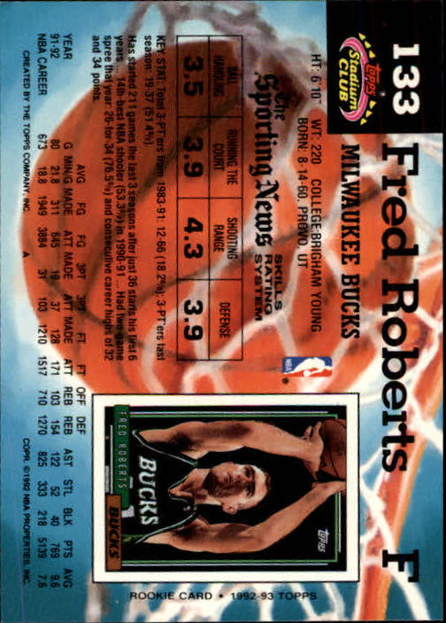 Sports Card Back